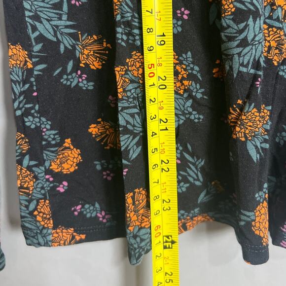 Modcloth Size Large Viscose Turtle Neck Long Sleeve Floral - Picture 5 of 7